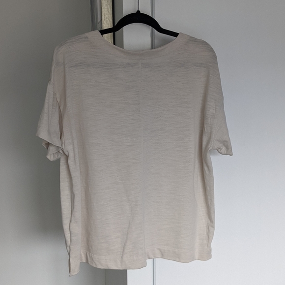 Old Navy Loose Slub-Knit Lace-Up Top Beige - Picture 4 of 8